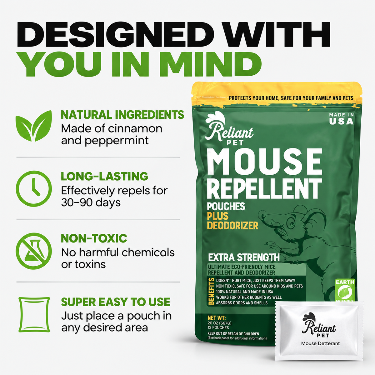 Rodent Repellent Pouches